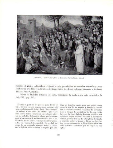 LAMINA V19047: Entrada de Cristo en Jerusalen por Friedrich Overbeck