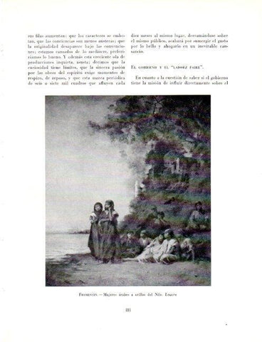 LAMINA V19060: Mujeres arabes a orillas del Nilo por Fromentin