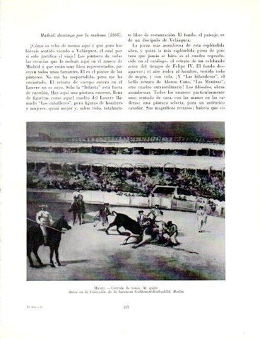 LAMINA V19063: Corrida de toros por Manet