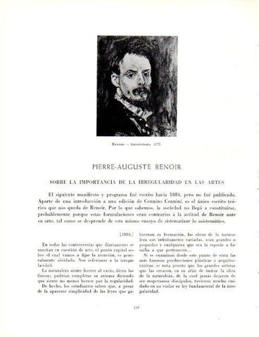 LAMINA V19069: Autorretrato por Renoir