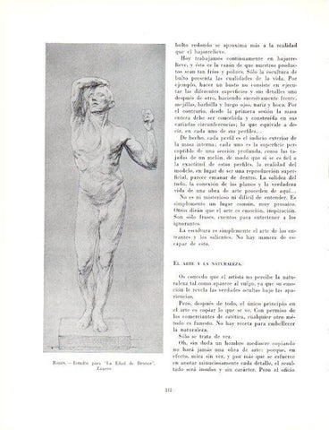 LAMINA V19072: Estudio para La Edad de Bronce por Rodin
