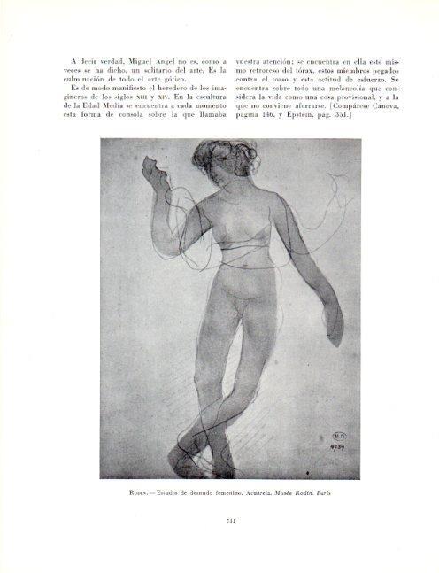 LAMINA V19073: Estudio de desnudo femenino por Rodin