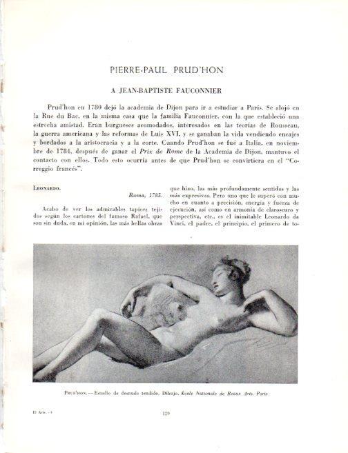 LAMINA V19020: Estudio de desnudo tendido por Prud'hon