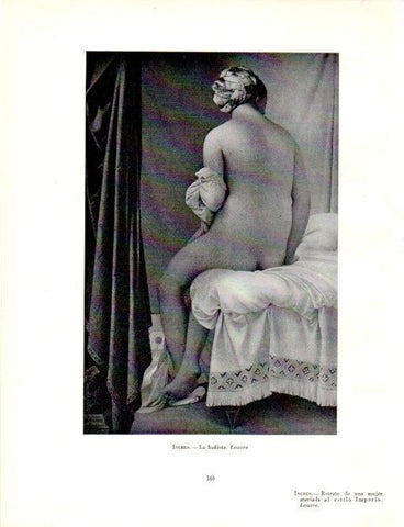 LAMINA V19034: La bañista por Jean-Auguste Ingres