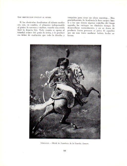 LAMINA V19037: Oficial de Cazadores de la Guardia por Theodore Gericault