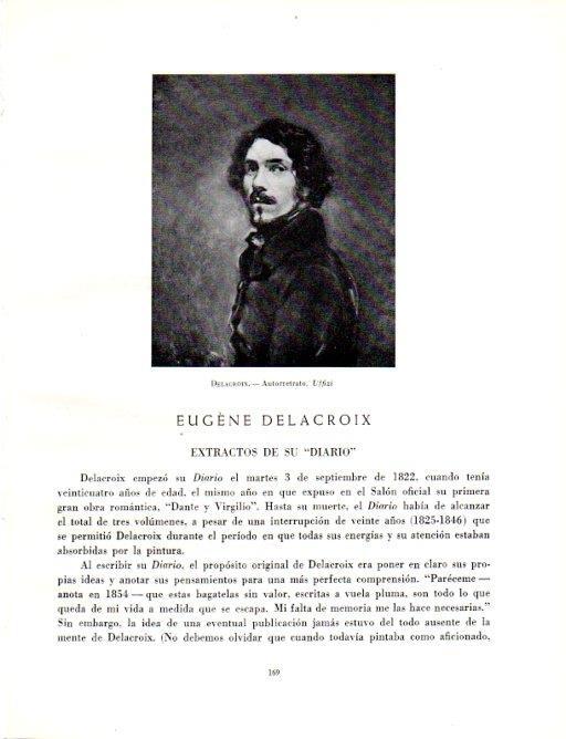 LAMINA V19038: Autorretrato por Delacroix