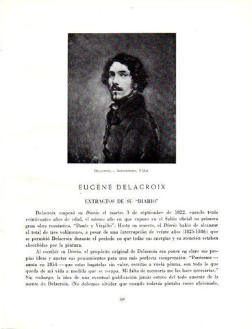LAMINA V19038: Autorretrato por Delacroix