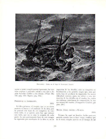LAMINA V19040: Jesus en el lago de Genesaret por Delacroix