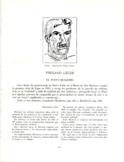 LAMINA V19110: Autorretrato por Fernand Leger