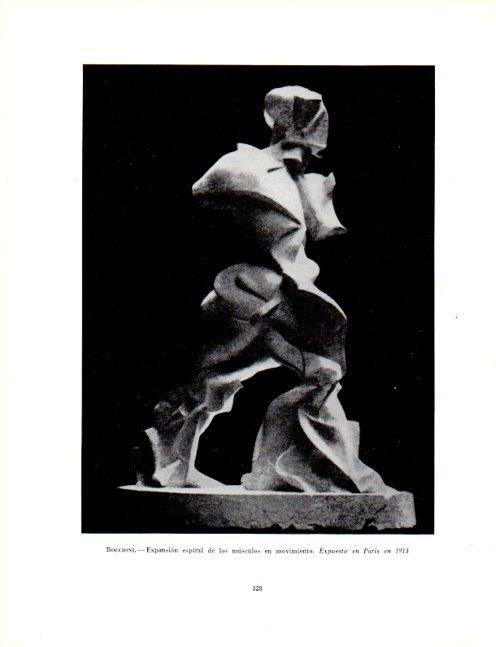 LAMINA V19113: Expansion espiral de los musculos en movimiento por U. Boccioni