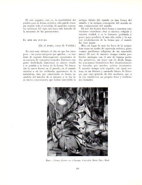 LAMINA V19117: Corzos jovenes en el bosque por Franz Marc