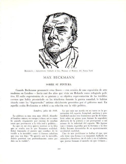 LAMINA V19118: Autorretrato por Max Beckmann
