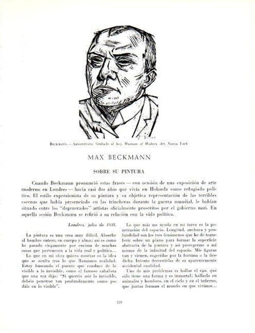 LAMINA V19118: Autorretrato por Max Beckmann