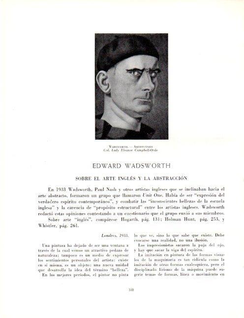 LAMINA V19122: Autorretrato por Edward Wadsworth
