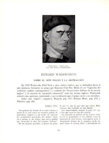 LAMINA V19122: Autorretrato por Edward Wadsworth