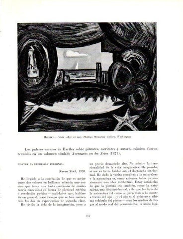 LAMINA V19125: Vista sobre el mar por Marsden Hartley