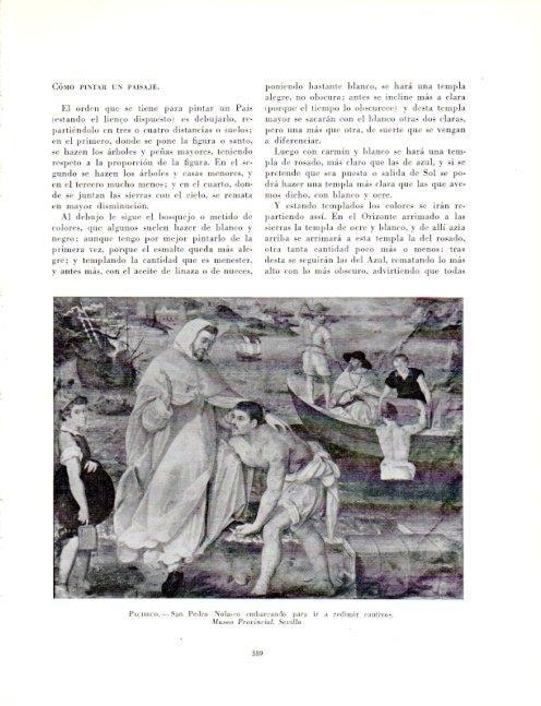 LAMINA V19130: San Pedro Nolasco embarcando para ir a redimir cautivos por Pacheco