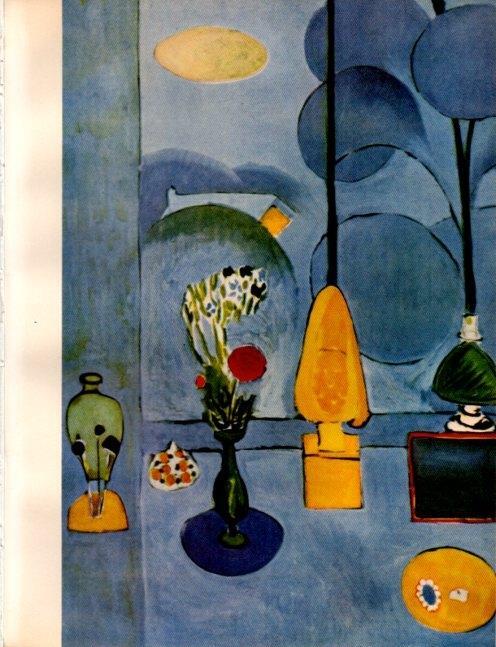 LAMINA V19106: La ventana azul por Matisse