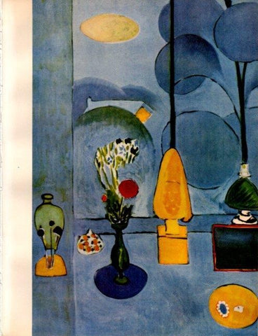 LAMINA V19106: La ventana azul por Matisse