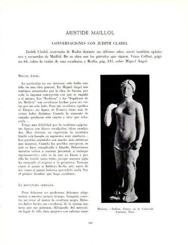 LAMINA V19104: Bañista por Aristide Maillol
