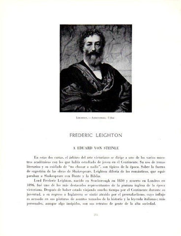LAMINA V19079: Autorretrato por Frederic Leighton