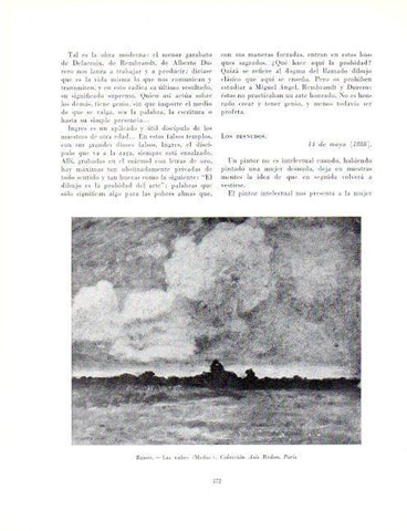 LAMINA V19086: Las nubes por Odilon Redon