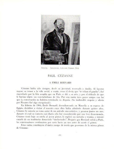 LAMINA V19087: Autorretrato por Cezanne