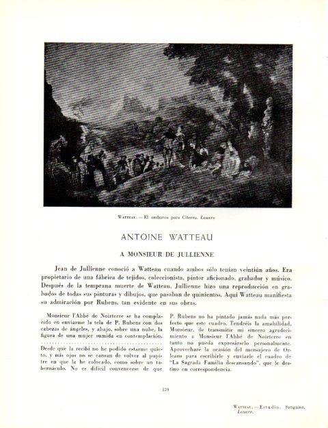 LAMINA V19016: El embarco para Citerea por Antoine Watteau