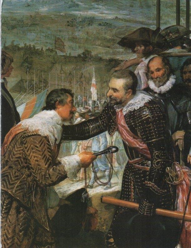 LAMINA V18939: Velazquez. The Surrender of Breda detail