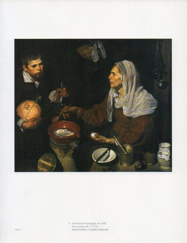 LAMINA V18898: Velazquez. Old Woman Frying Eggs 1618