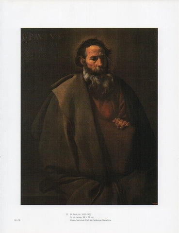 LAMINA V18902: Velazquez. St. Paul 1620-1622