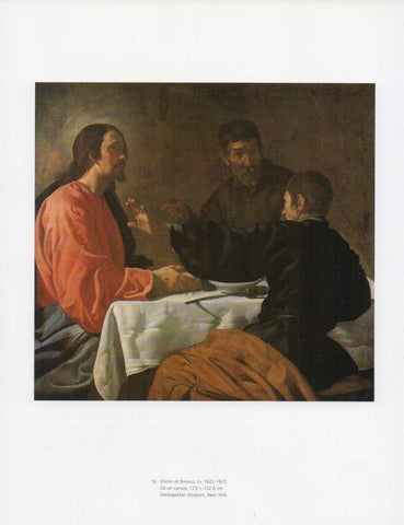 LAMINA V18904: Velazquez. Christ at Emaus 1622-1623