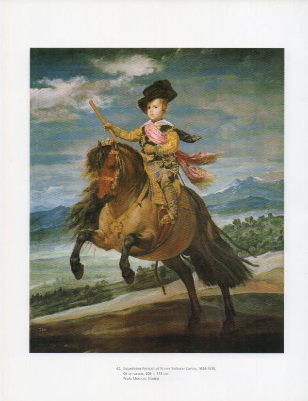 LAMINA V18920: Velazquez. Equestrian Portrait of Prince Baltasar Carlos 1634-1635