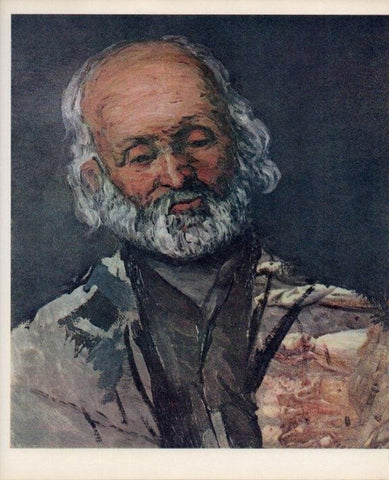 LAMINA V18954: Cezanne. Head of an old man