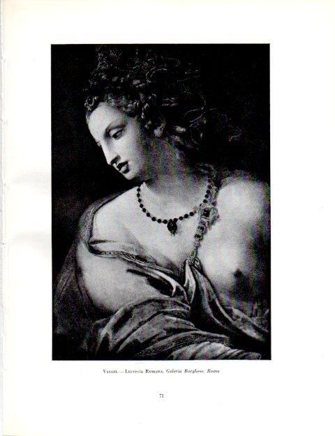 LAMINA V18991: Lucrecia Romana por Giorgio Vasari