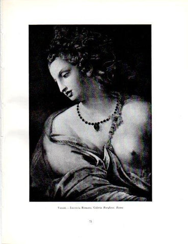LAMINA V18991: Lucrecia Romana por Giorgio Vasari