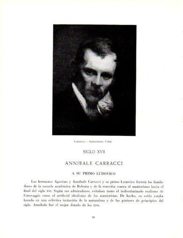 LAMINA V18999: Autorretrato por Annibale Carracci