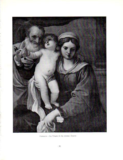 LAMINA V19000: La Virgen de las cerezas por Annibale Carracci