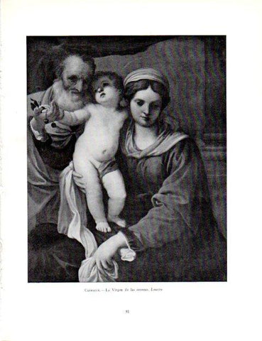 LAMINA V19000: La Virgen de las cerezas por Annibale Carracci