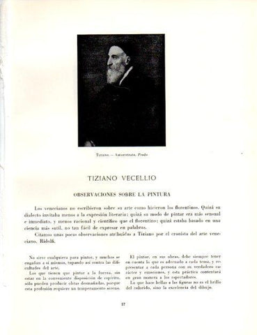 LAMINA V19002: Autorretrato por Tiziano