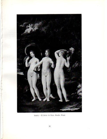 LAMINA V19003: El Juicio de Paris por Francesco Albani