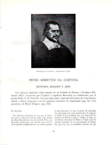 LAMINA V19006: Autorretrato por Berrettini da Cortona