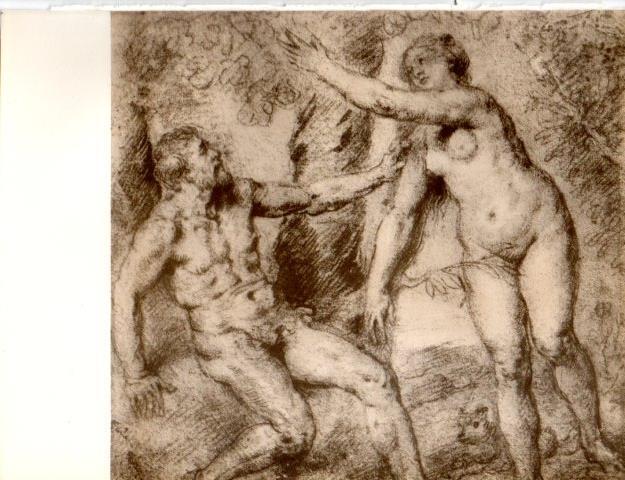 LAMINA V19009: Adan y Eva por Rubens