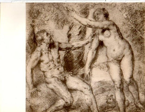 LAMINA V19009: Adan y Eva por Rubens
