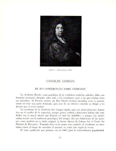 LAMINA V19013: Autorretrato por Charles Lebrun