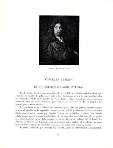 LAMINA V19013: Autorretrato por Charles Lebrun