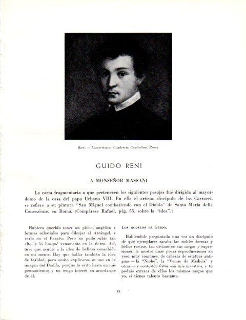 LAMINA V19001: Autorretrato por Guido Reni