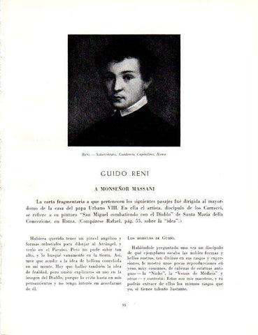 LAMINA V19001: Autorretrato por Guido Reni