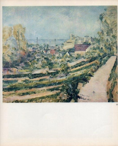 LAMINA V18960: Cezanne. L'Estaque: the village and the sea
