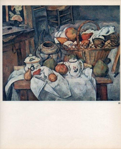 LAMINA V18968: Cezanne. Still-life with fruit basket